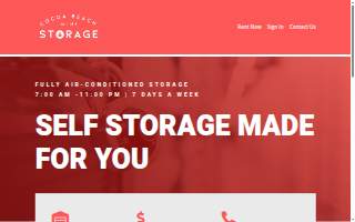 Cocoa Beach Mini Storage website