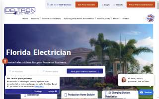 Deltron Electric FL of Cocoa Beach website