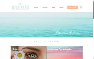 Glow Beachside Cosmetic Dermatology and Wellness website