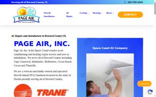 Page Air Inc website