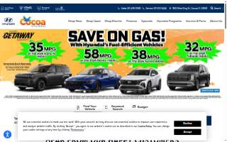 Cocoa Hyundai Collision Center website