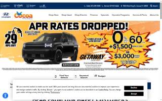 Cocoa Hyundai website