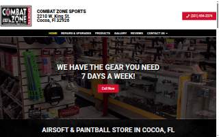 Combat Zone Sports Airsoft, Paintball & Real Steel Accessories website