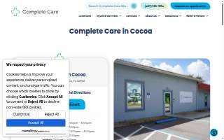 Complete Care Cocoa website