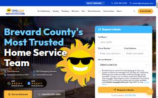 Cool Rays Air Conditioning and Heating website