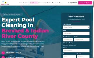 Happy Pool website