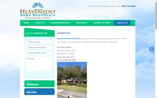 Heavensent Home Healthcare website