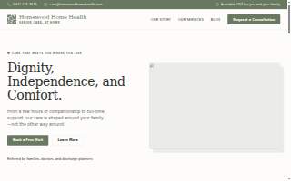 Homewood Home Health website