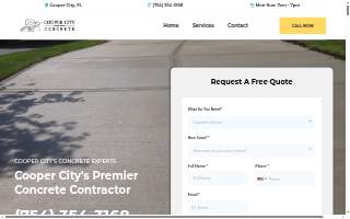 Cooper City Concrete website