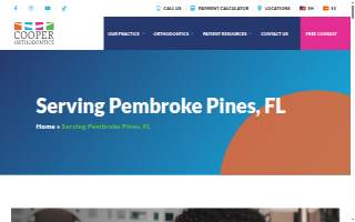 Cooper Orthodontics - Pembroke Pines website