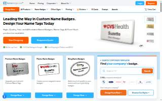 NameBadge.com - Name Badges, Inc. website