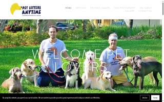 Pet Sitters Anytime website