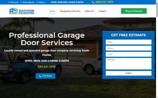 Pro Garage Doors website
