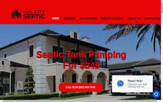 All City Septic of Coral Gables website