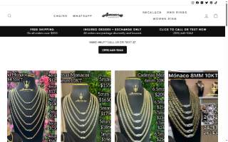 Amaury Jewelry website