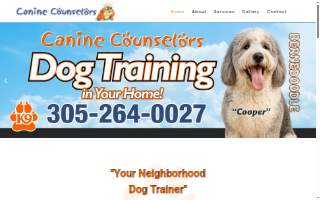 Canine Counselors of Coral Gables website