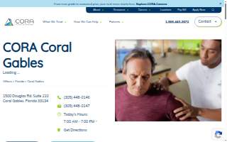 Coral Gables Physical Therapy website