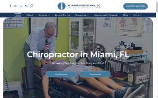 Dr. Martin Grossman, DC - Coral Gables Chiropractic Centre website
