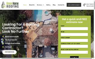 Green Home Roofing, Inc website