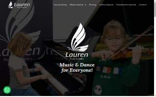 Lauren Music Academy website