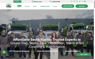 On My Way Septic Inc Lift Station Grease Trap Storm Drain of Coral Gables website
