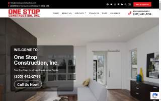 One Stop Construction website