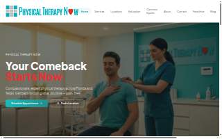 Physical Therapy Now Coral Gables website
