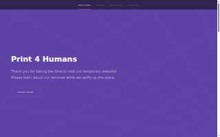 Print 4 Humans website