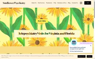 Sunflower Psychiatry - Coral Gables website