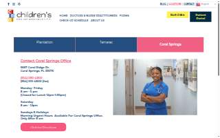 Children's Medical Association, P.A. of Coral Springs website