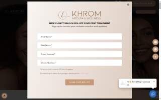 Khrom MedSpa and Weight Loss website
