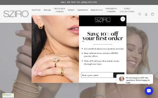 Sziro Jewelry Designs website