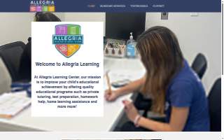 Allegria Learning Center website