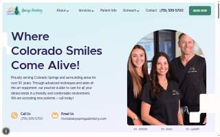 Dental Cosmetic Spa website