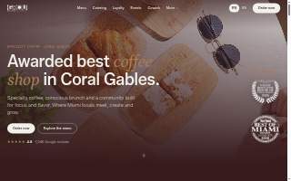 GROU Coffee + Cowork of Coral Terrace website