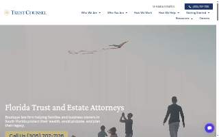Trust Counsel, P.L. of Coral Gables website