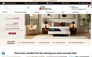 City Mattress website