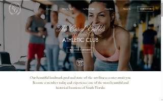 Coral Gables Golf & Country Club Athletic Club website