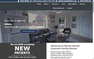 Dental Cosmetic Spa website