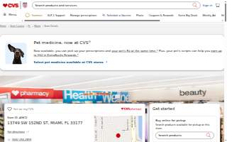 CVS Pharmacy website