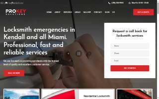 Homestead Locksmith & Car Key Service website