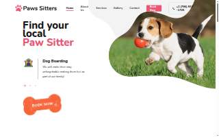 Paws Sitters Pet Sitting Services of Country Walk website