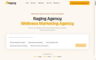 Raging Agency website