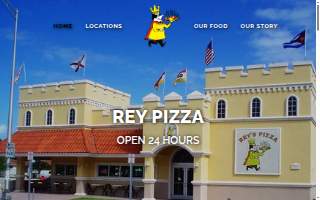 Rey's Pizza website