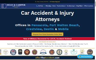 Dean & Camper Injury Lawyers website