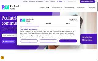 Pediatric Therapy Center website
