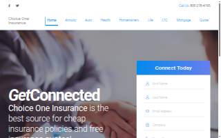 Choice One Insurance website