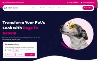 Dogs to groom website