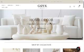 Goyk Decor website