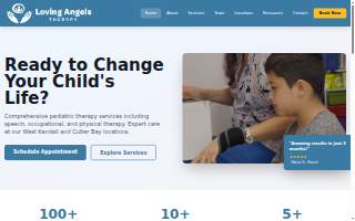 Loving Angels Therapy website
